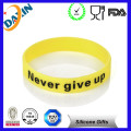 Colorful Silicone Wristband Embossed Inspirational Bracelet